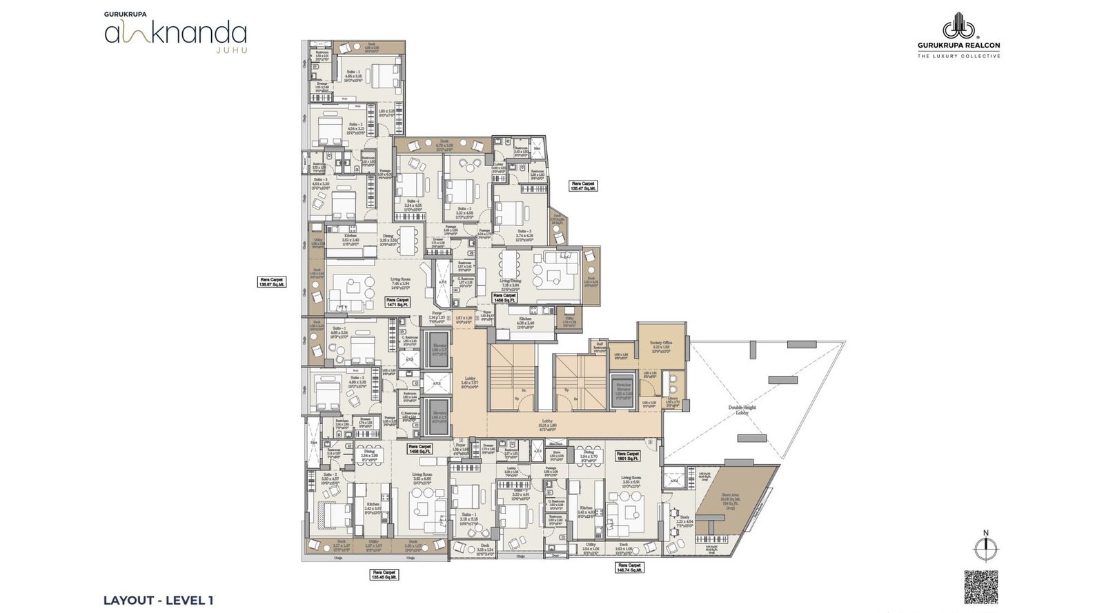 Gurukrupa-Alaknanda-Typical-Floor-Plan-First-Floor